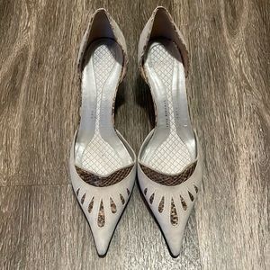 Anya Hindmarch kitten Heel Pumps/shoes size 41/11 made in Italy